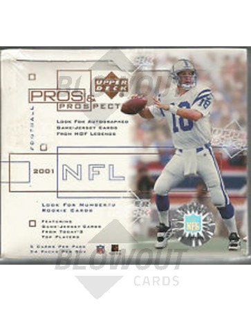 2001 Upper Deck Pros & Prospects Football Hobby Box