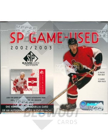 2002/03 Upper Deck SP Game Used Hockey Hobby Box