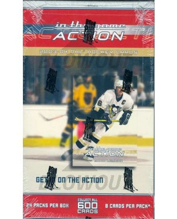 2003/04 Be A Player (BAP) In The Game Action Hockey Hobby Box