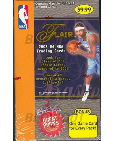 2003/04 Fleer Flair 1 Basketball Blaster Box