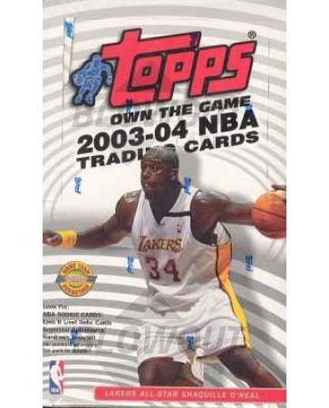 2003/04 Topps Basketball Jumbo Box