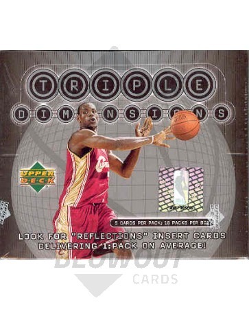 2003/04 Upper Deck Triple Dimensions Basketball Hobby Box
