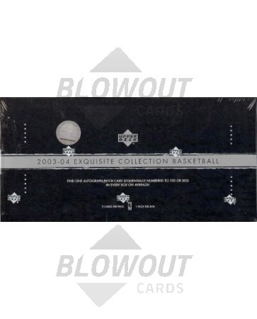 2003/04 Upper Deck Exquisite Basketball Hobby 3 Box Case