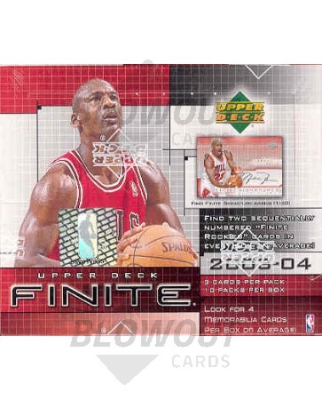 2003/04 Upper Deck Finite Basketball Hobby 12 Box Case