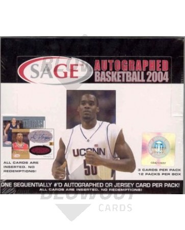 2004/05 Sage Autographed Basketball Hobby Box