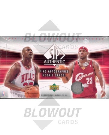 2004/05 Upper Deck SP Authentic Basketball Hobby 12 Box Case