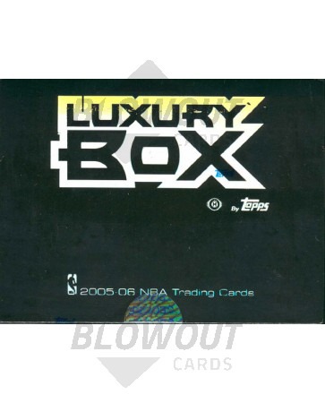 2005/06 Topps Luxury Box Basketball Hobby Box