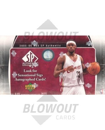 2005/06 Upper Deck SP Authentic Basketball Hobby 12 Box Case