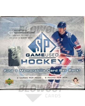 2005/06 Upper Deck SP Game Used Hockey Hobby Box