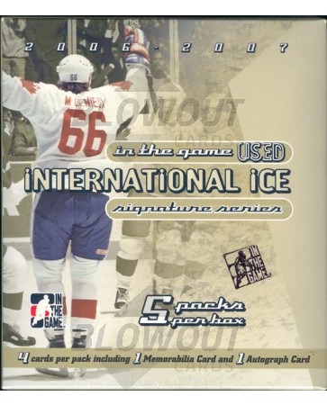 2006/07 In The Game Int'l Ice Signature Series Hockey Box