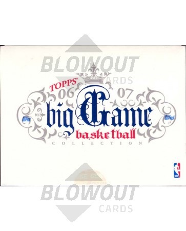 2006/07 Topps Big Game Collection Basketball Hobby Box