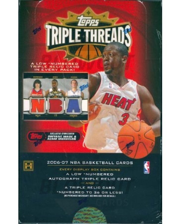2006/07 Topps Triple Threads Basketball Hobby 18 Box Case