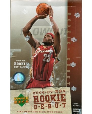 2006/07 Upper Deck Rookie Debut Basketball Hobby 12 Box Case