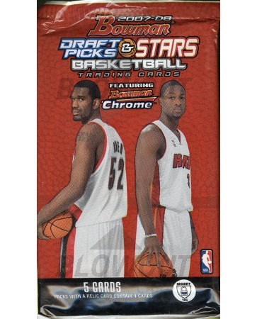 2007/08 Bowman Draft Picks Stars Basketball Retail 24 Pack Lot