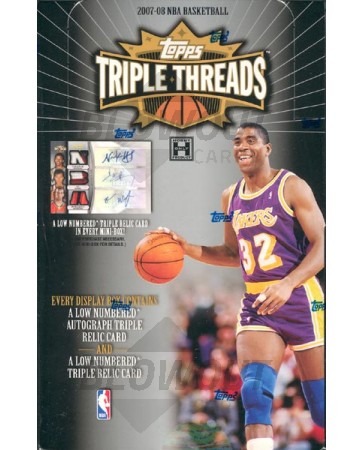 2007/08 Topps Triple Threads Basketball Hobby 18 Box Case