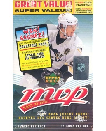 2007/08 Upper Deck MVP Hockey 12 Pack Blaster Box