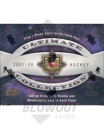 2007/08 Upper Deck Ultimate Collection Hockey Hobby 4 Box Case