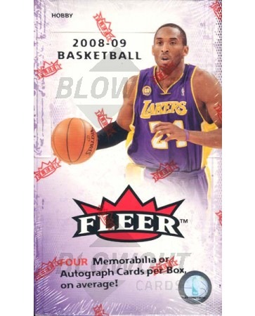2008/09 Fleer Basketball Hobby 12 Box Case