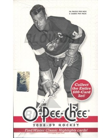 2008/09 O-Pee-Chee OPC Hockey Hobby 12 Box Case