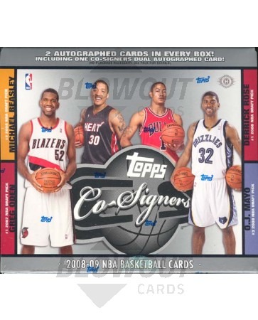 2008/09 Topps Co-Signers Basketball Hobby 20 Box Case