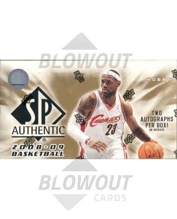 2008/09 Upper Deck SP Authentic Basketball Hobby 12 Box Case