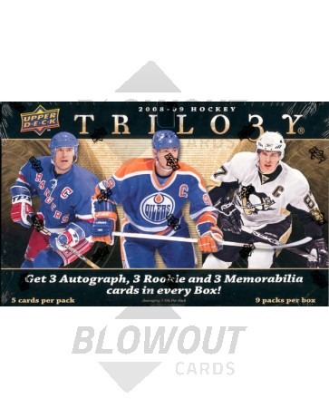 2008/09 Upper Deck Trilogy Hockey Hobby 10 Box Case