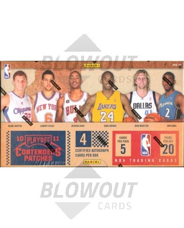 2010/11 Playoff Contenders Patches Basketball Hobby 12 Box Case