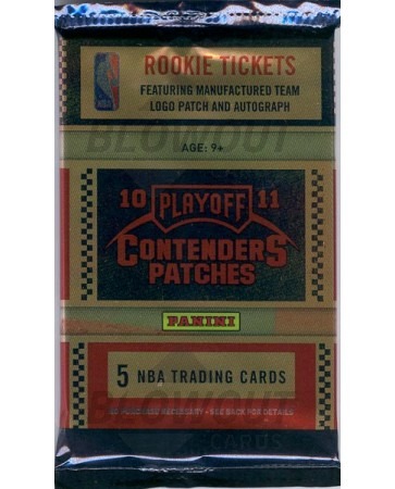 2010/11 Playoff Contenders Patches Basketball Hobby Pack