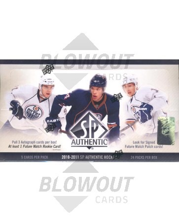2010/11 Upper Deck SP Authentic Hockey Hobby Box