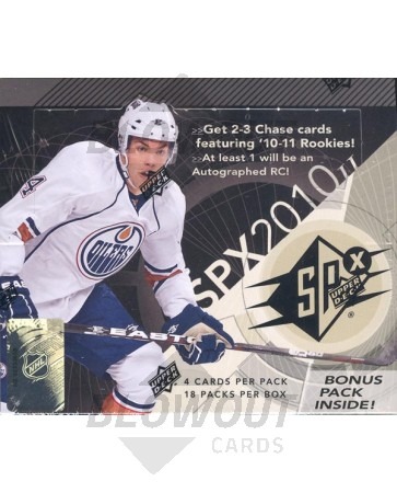 2010/11 Upper Deck SPx Hockey Hobby 14 Box Case