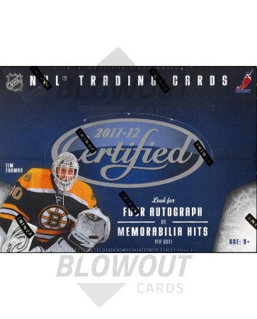 2011/12 Panini Certified Hockey Hobby Box