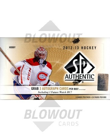 2012/13 Upper Deck SP Authentic Hockey Hobby 12 Box Case