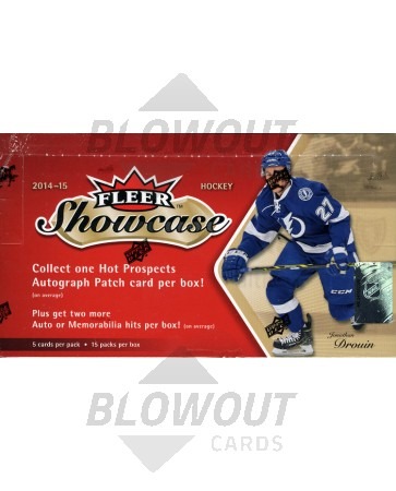 2014/15 Fleer Showcase Hockey Hobby 12 Box Case