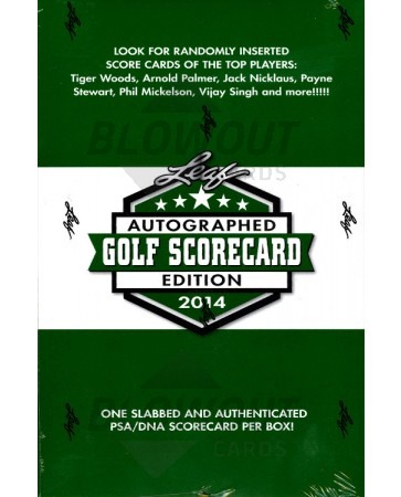 2014 Leaf Autograph Scorecard Ed Golf Box
