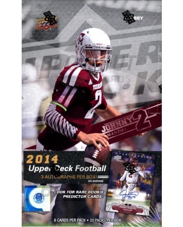 2014 Upper Deck Football Hobby 12 Box Case