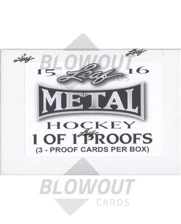 2015/16 Leaf Metal Pre-Production Proof Hockey 20 Box Case