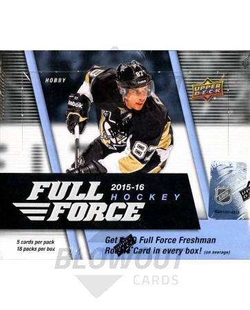 2015/16 Upper Deck Full Force Hockey 8 Box Case