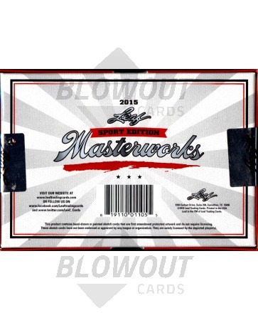 2015 Leaf Sport Edition Masterworks 8 Box Case