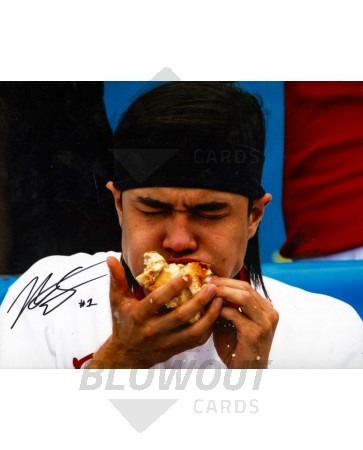 2015 Matt Stonie Ver 1 (Eating Hot Dog) Signed 8x10 Photograph