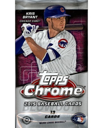 2015 Topps Chrome Baseball Jumbo Pack