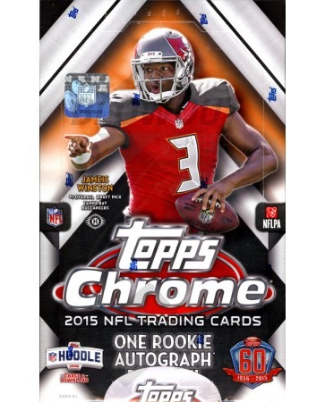 2015 Topps Chrome Football Hobby 12 Box Case