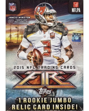 2015 Topps Fire Football Blaster Box