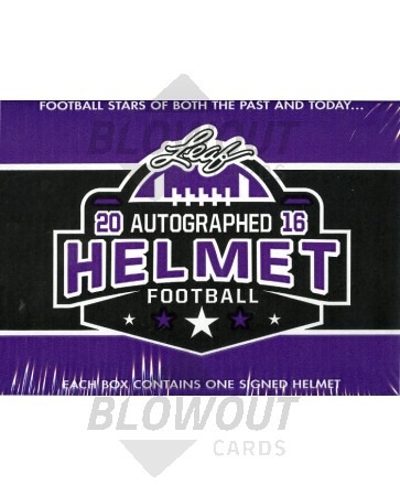 2016 Leaf Autographed Full Sized Helmet Football 3 Box Case