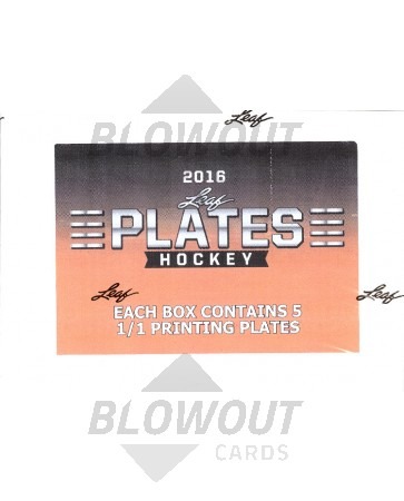 2016 Leaf Plates Hockey 8 Box Case