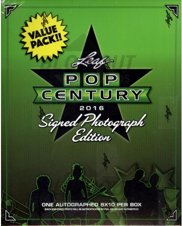 2016 Leaf Pop Century Signed 8x10 Photograph Retail Box