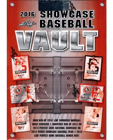 2016 Leaf Showcase Vault Baseball 12 Box Case