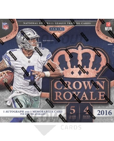 2016 Panini Crown Royale Football Retail 20 Box Case