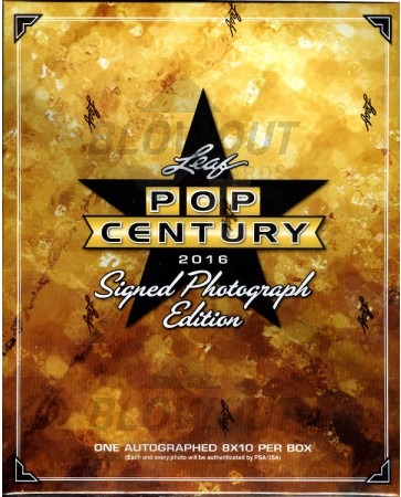 2016 Leaf Pop Century Signed 8x10 Photograph Ed Box