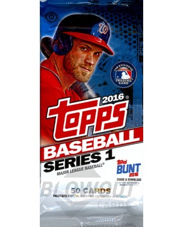 2016 Topps Series 1 Baseball Jumbo HTA Pack