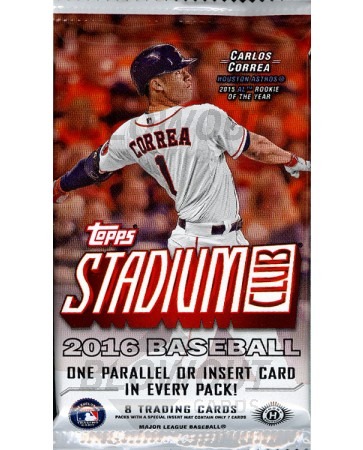 2016 Topps Stadium Club Baseball Hobby Pack